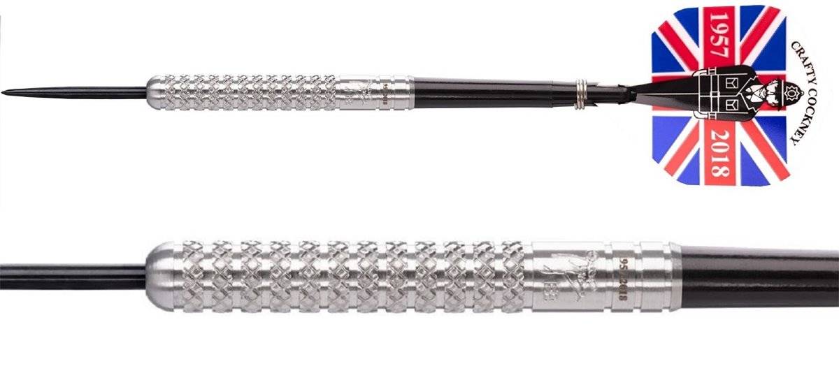 Eric Bristow Crafty Cockney Silver Knurled Steeldarts 26 Gramm Steeldarts