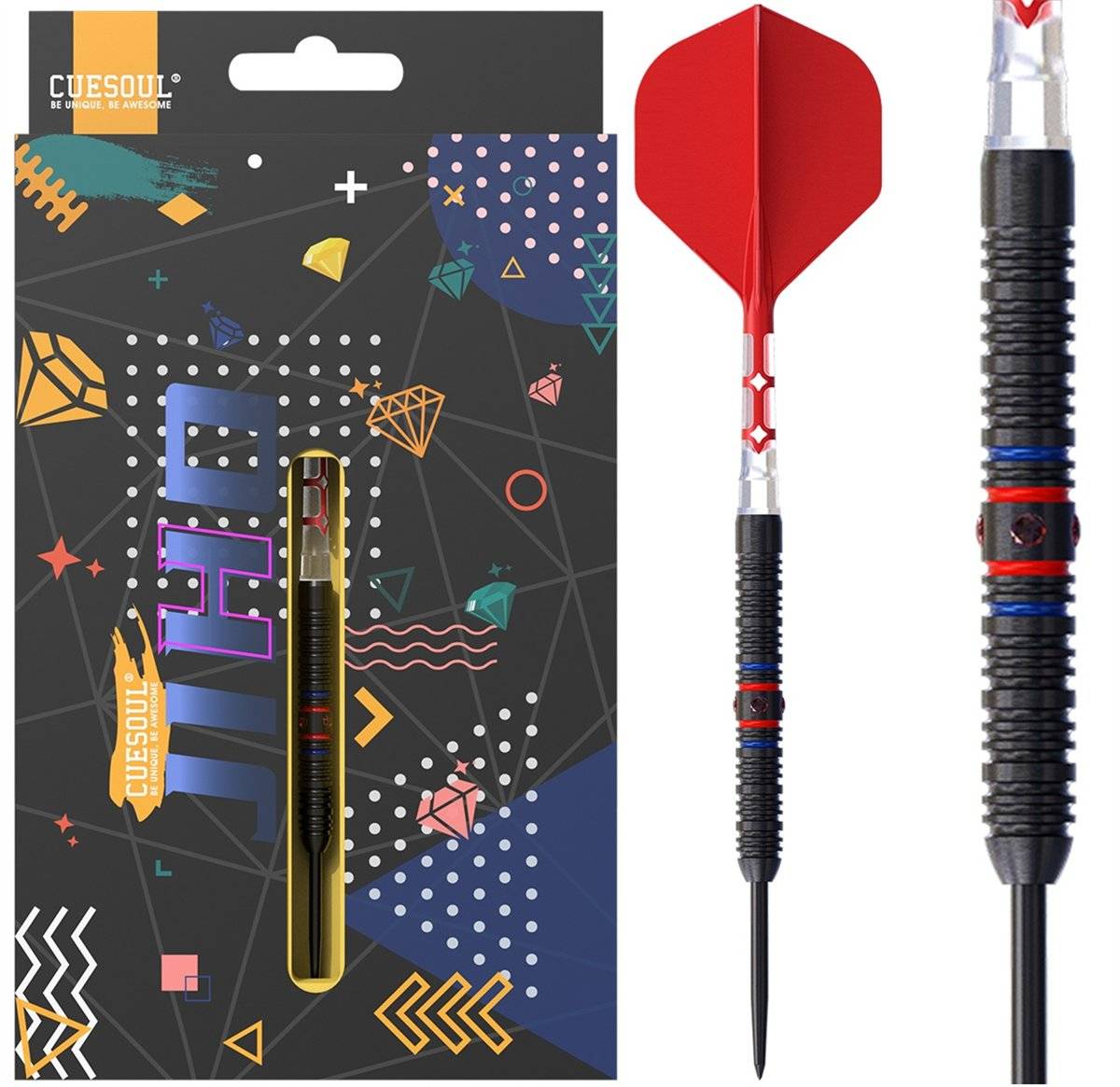 Cuesoul JIHO D2 90% Steeldarts 22/24/26 Gramm Steeldarts