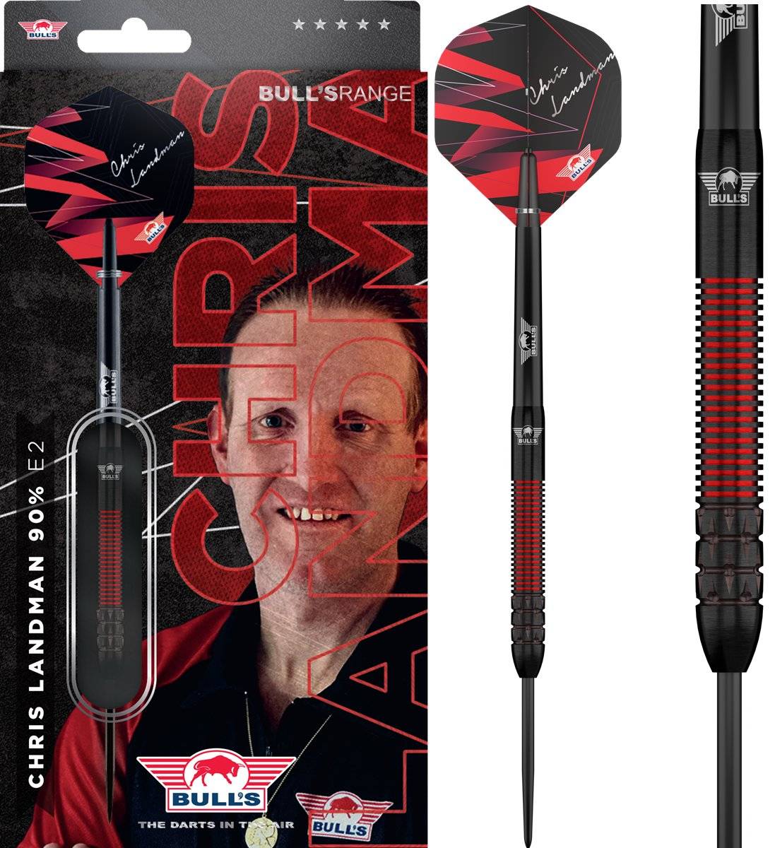 Bull´s Chris Landman E2 90% Steeldarts 21/23 Gramm Steeldarts