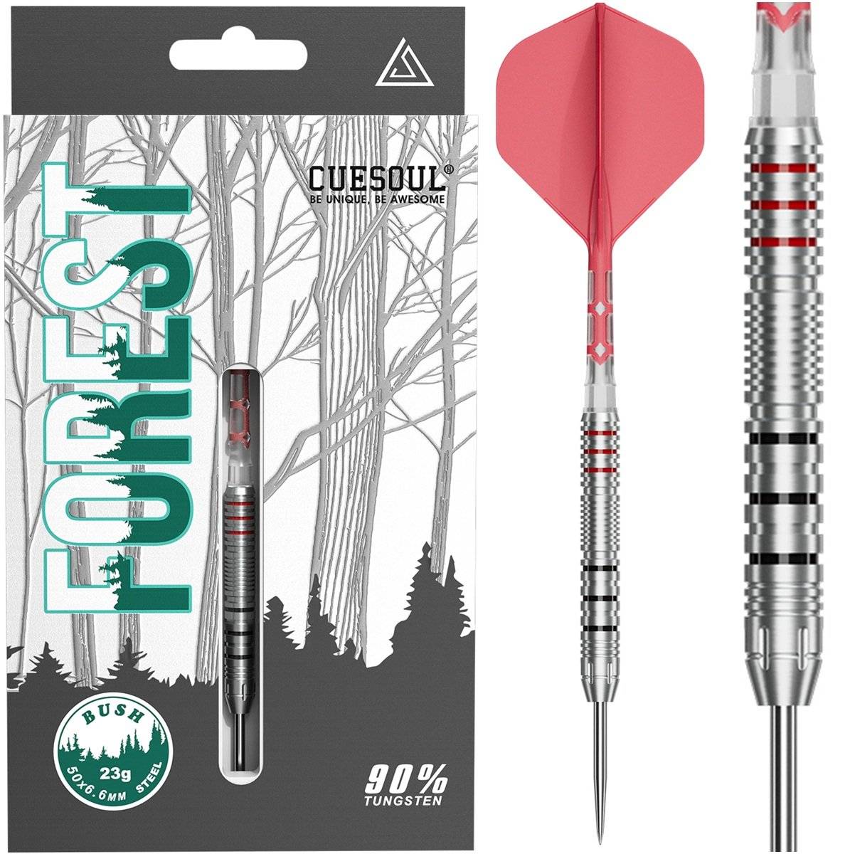 Cuesoul Forest Bush 90% Steeldarts 23/25 Gramm Steeldarts
