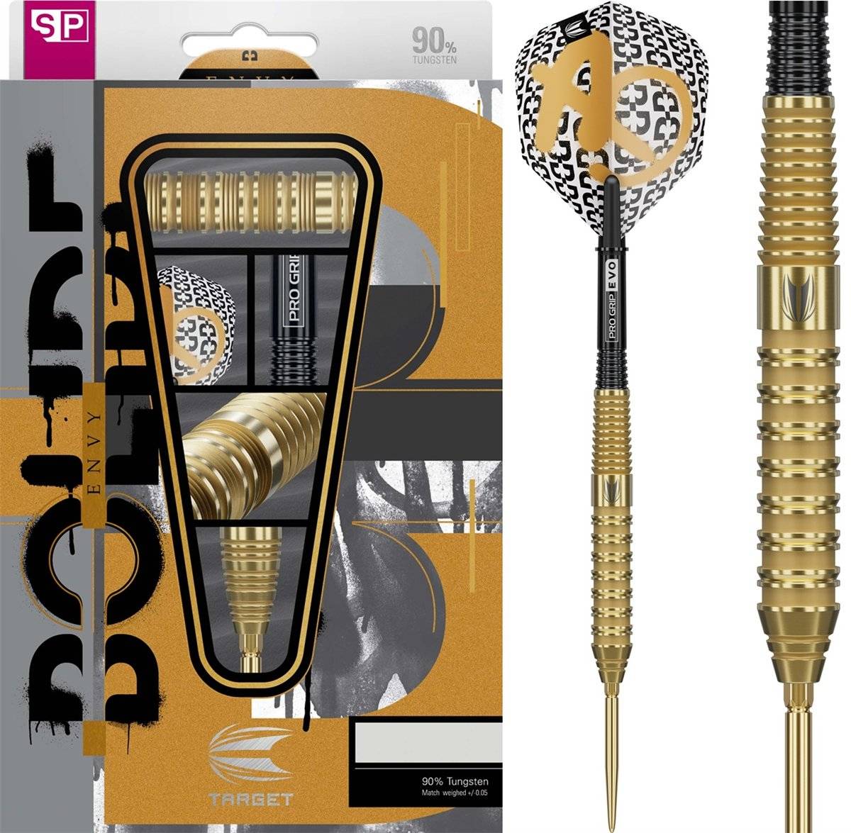 Target Bolide Envy 02 Swiss Point 90% Steeldarts 22/23/24 Gramm Steeldarts