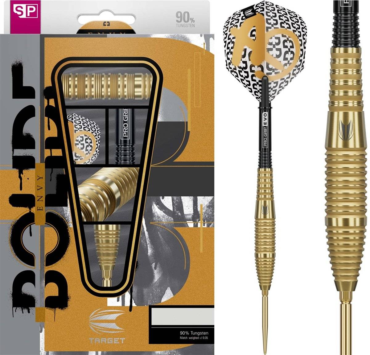 Target Bolide Envy 05 Swiss Point 90% Steeldarts 22/24/26 Gramm Steeldarts