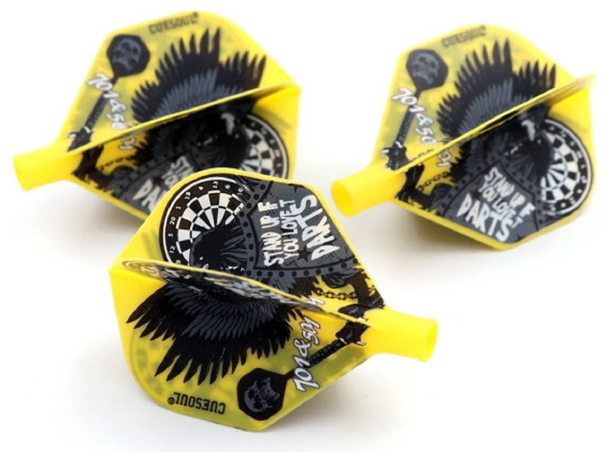 Cuesoul TERO AK4 Dart Flight Adler Gelb Standard Flights