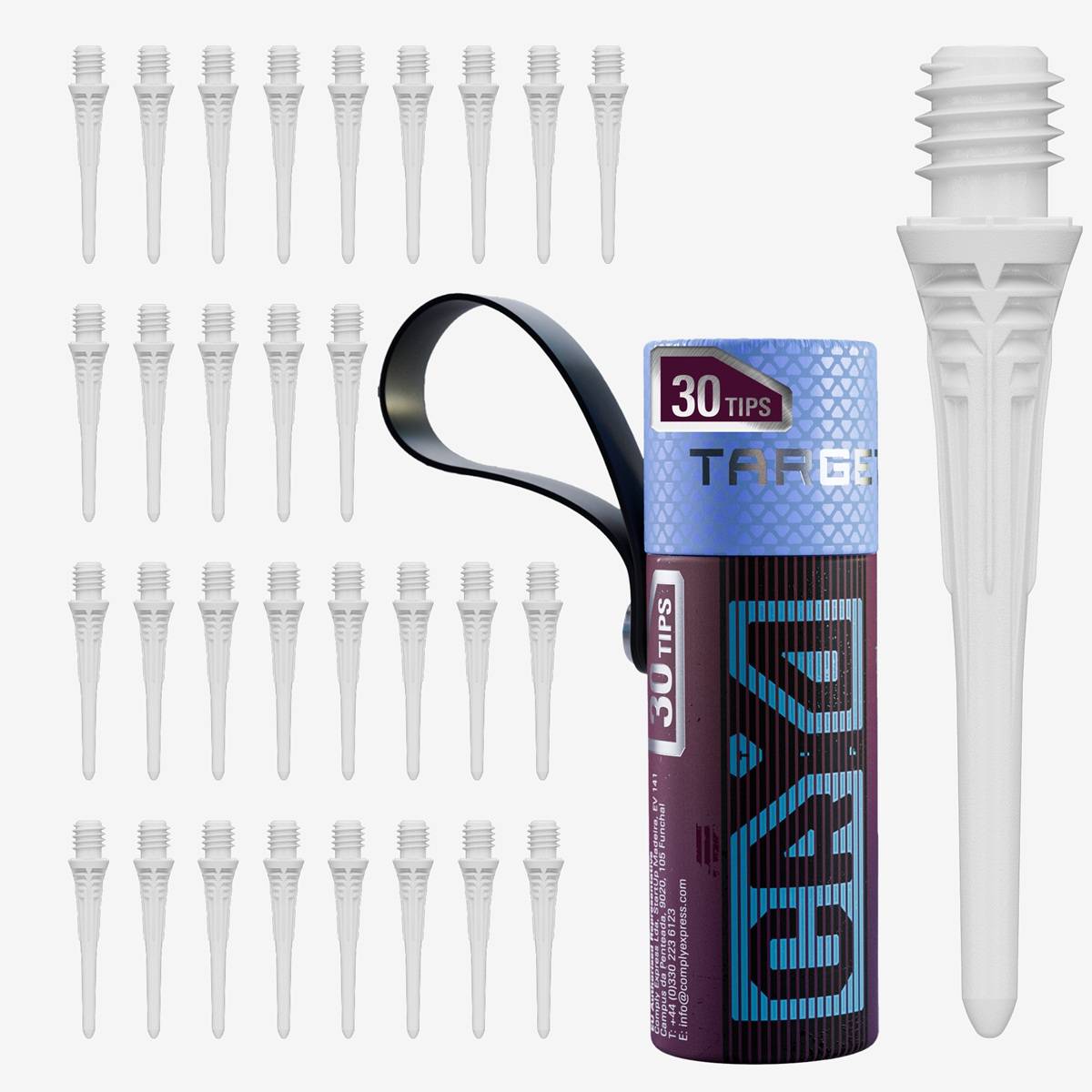 Target Cryo Soft Tip Points 2BA Gewinde Weiß Soft Tip Spitzen