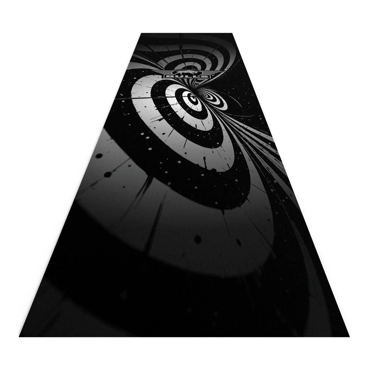 Bull's Illusion Carpet Dart Matte Schwarz/Weiß 241x55 cm Dart Schutzmatte