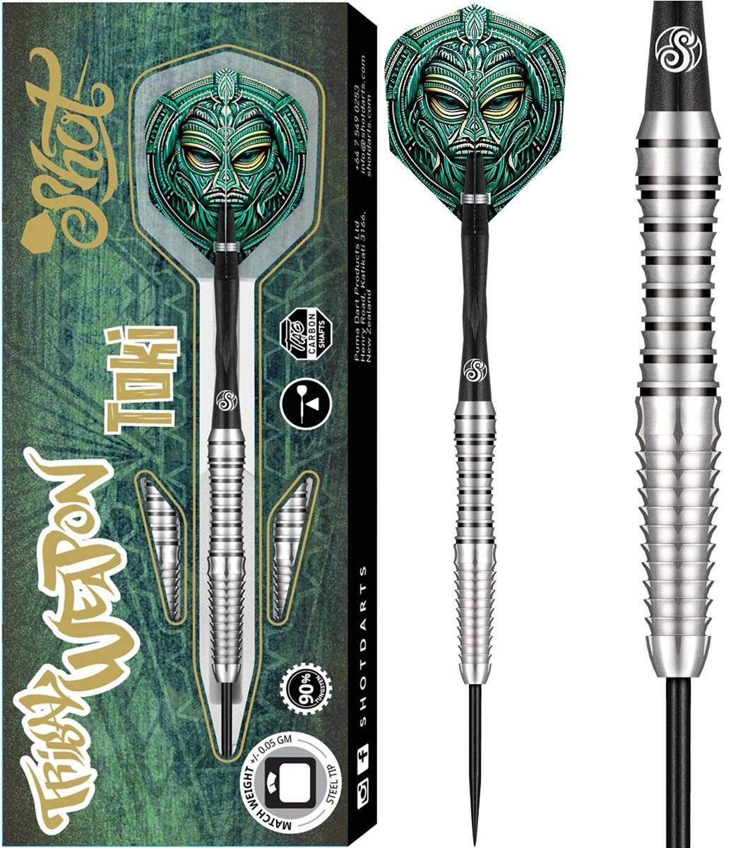 SHOT! Tribal Weapon Toki 90% Steeldart 23/24/26/28 Gramm Steeldarts