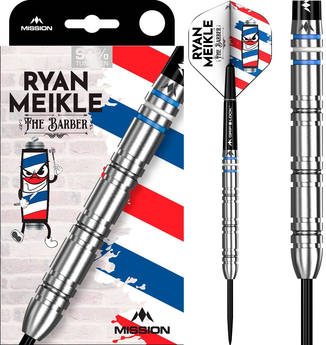 Mission Ryan Meikle 90% Steeldarts 21/23/25 Gramm Steeldarts