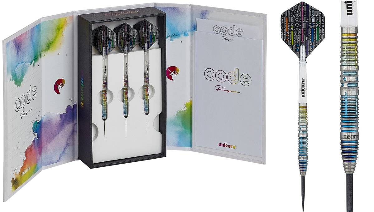 Unicorn Code Jeffrey de Zwaan Steel Dart Pfeile 23/25 Gramm