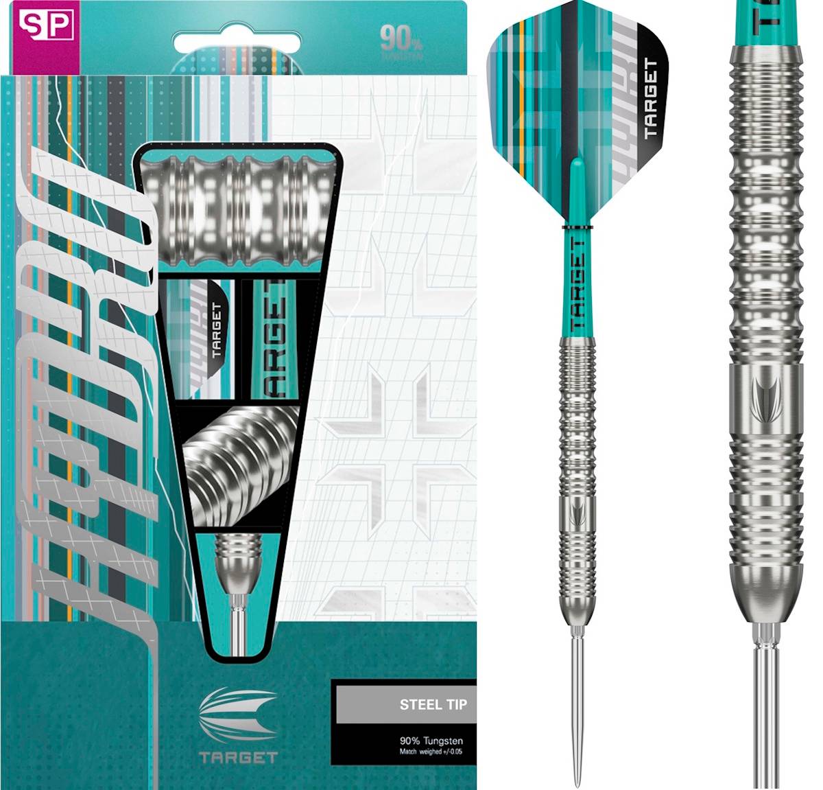 Target Hydro 01 Swiss Point 90% Steeldarts 22/23/24 Gramm Steeldarts