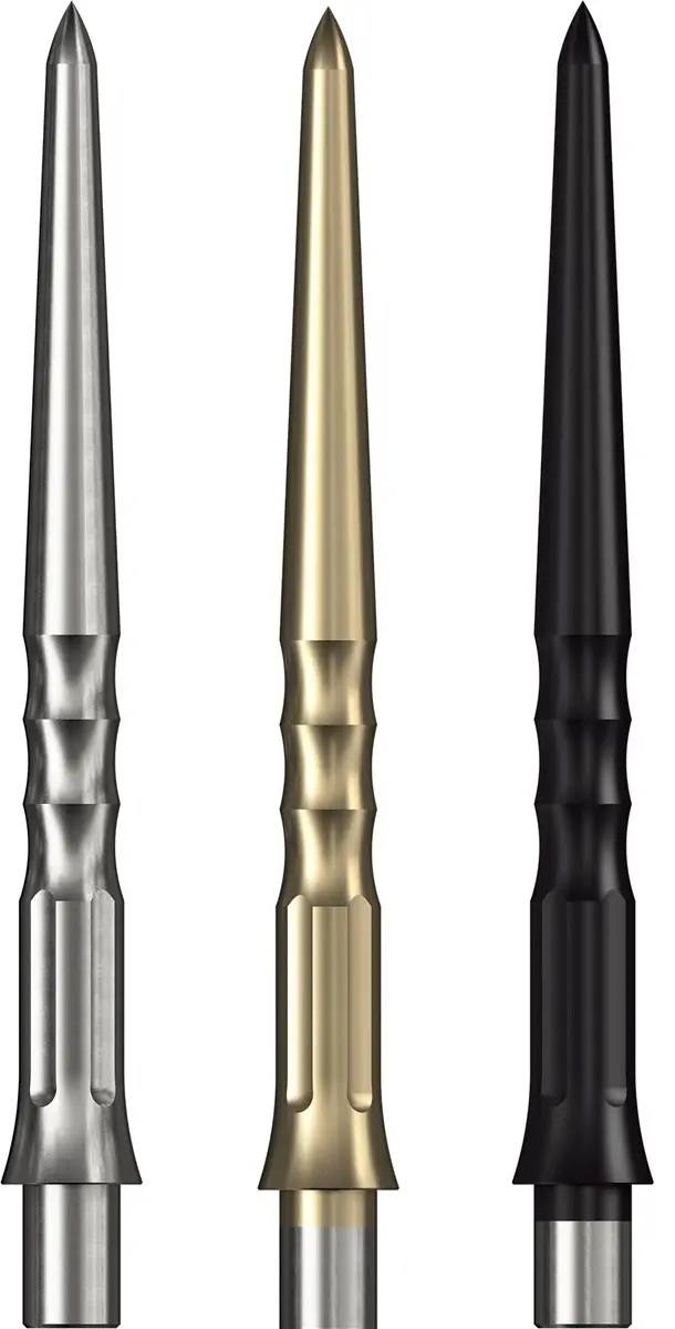 Caliburn EVO Point Ripple No Lip Silber/Schwarz/Gold 28/32/36/40 mm EVO-System Wechselspitzen