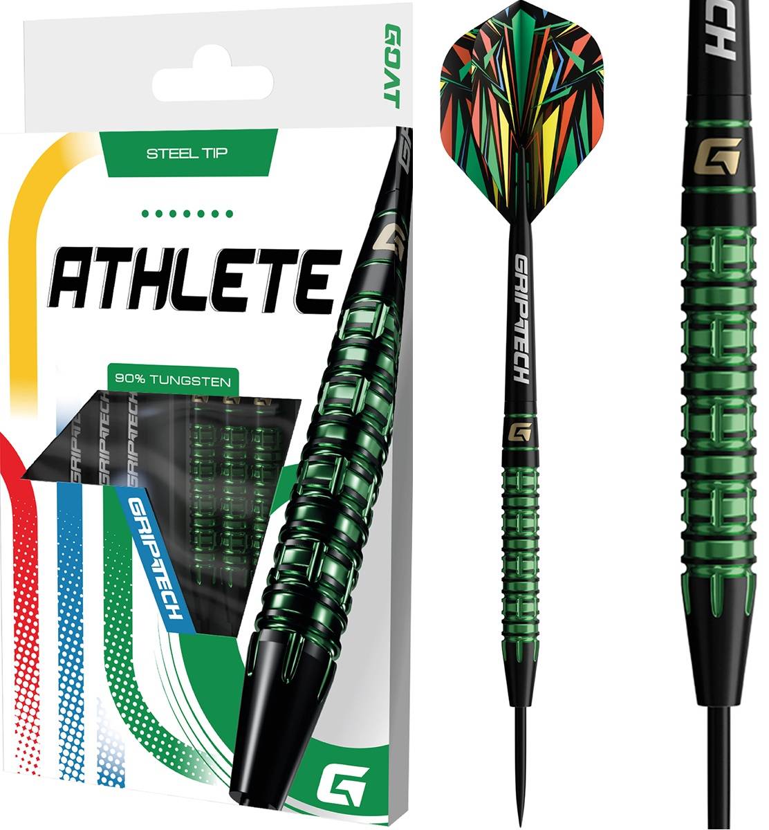 GOAT Athlete Green 90% Steeldarts 23/25 Gramm Steeldarts