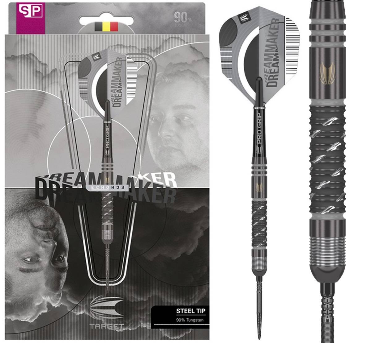 Target Dimitri van den Bergh Echo 90% SP Steeldarts 22/23/24 Gram Steeldarts