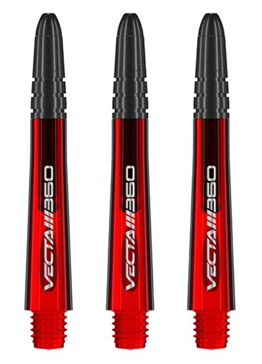 Winmau Vecta Blade 360 Schwarz und Rot Dart Shafts Shafts