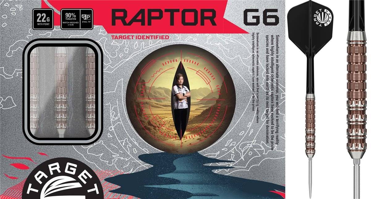 Target Prime Series Raptor Gen6 G6 90% Swiss Points Steeldarts 22