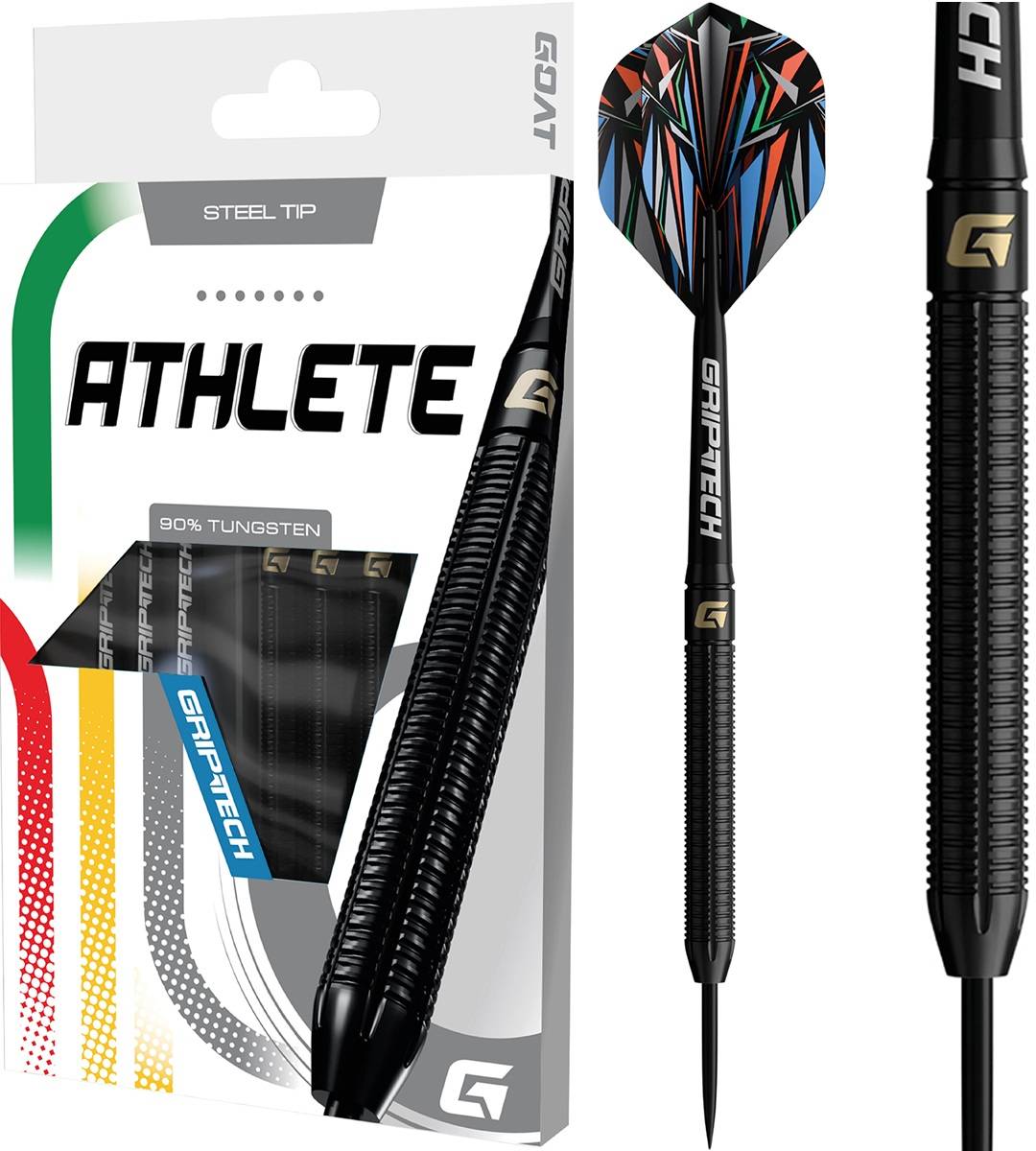 GOAT Athlete Black 90% Steeldarts 23/24/25 Gramm Steeldarts