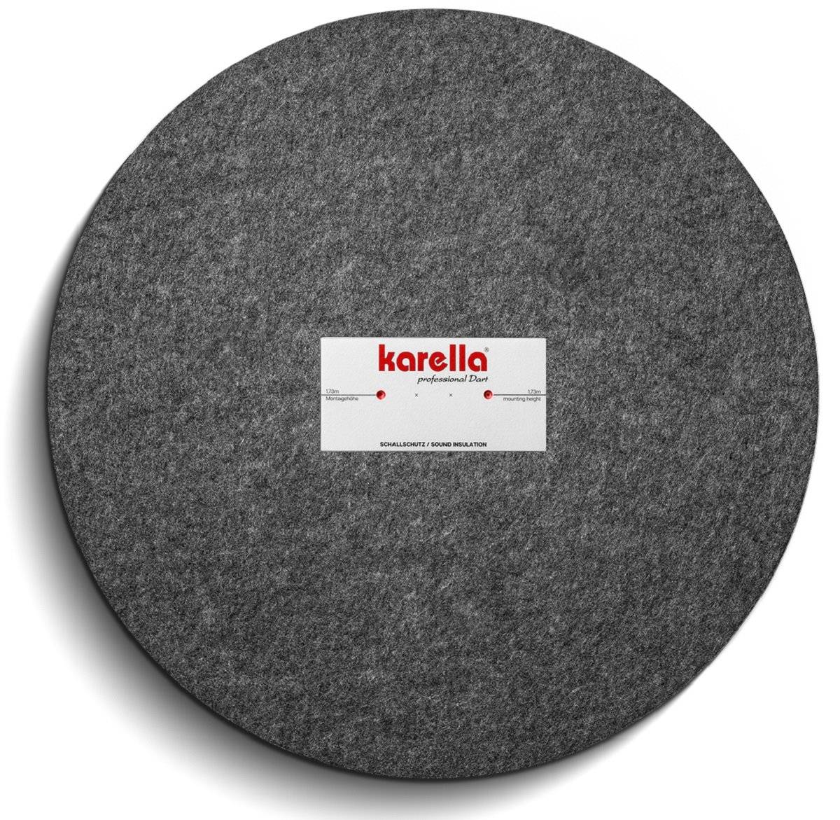 Karella sound insulation for dartboards Steel Dartscheibe Schallschutz