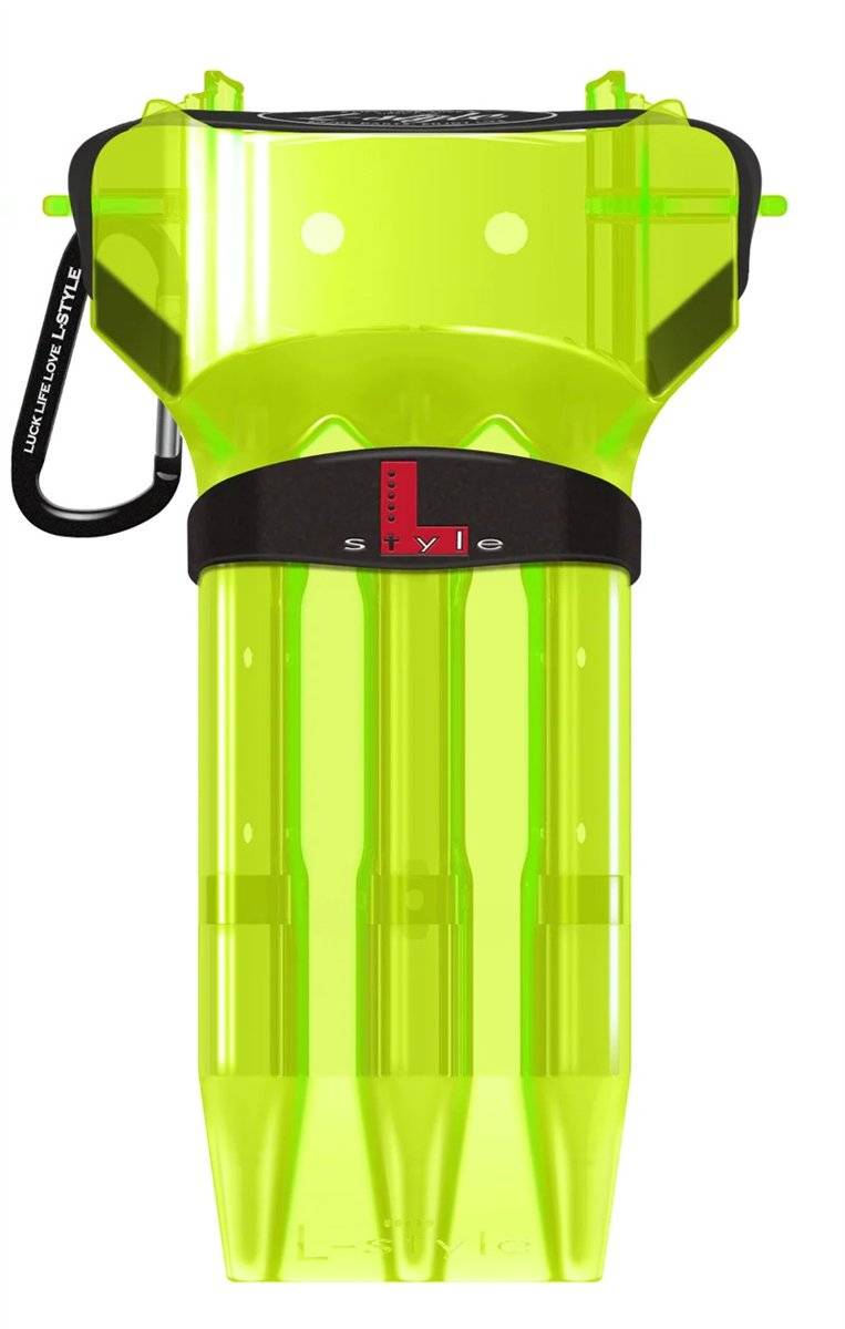 L-Style Krystal One Dart Case Neon Gelb Aufbewahrung für Dartpfeile Dart Tasche