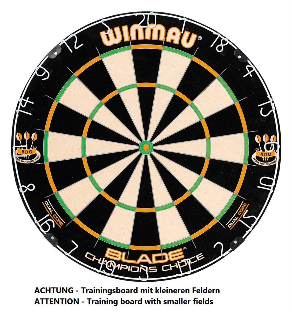 Dartboard WINMAU Original "Blade Champions Choice - DUAL CORE"  Bristle Board