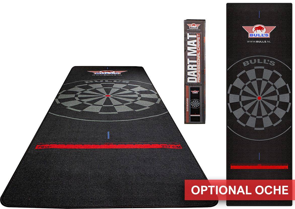 Bull's Carpet Dartteppich 300 x 95 cm mit/ohne Holz-Oche Dart Schutzmatte