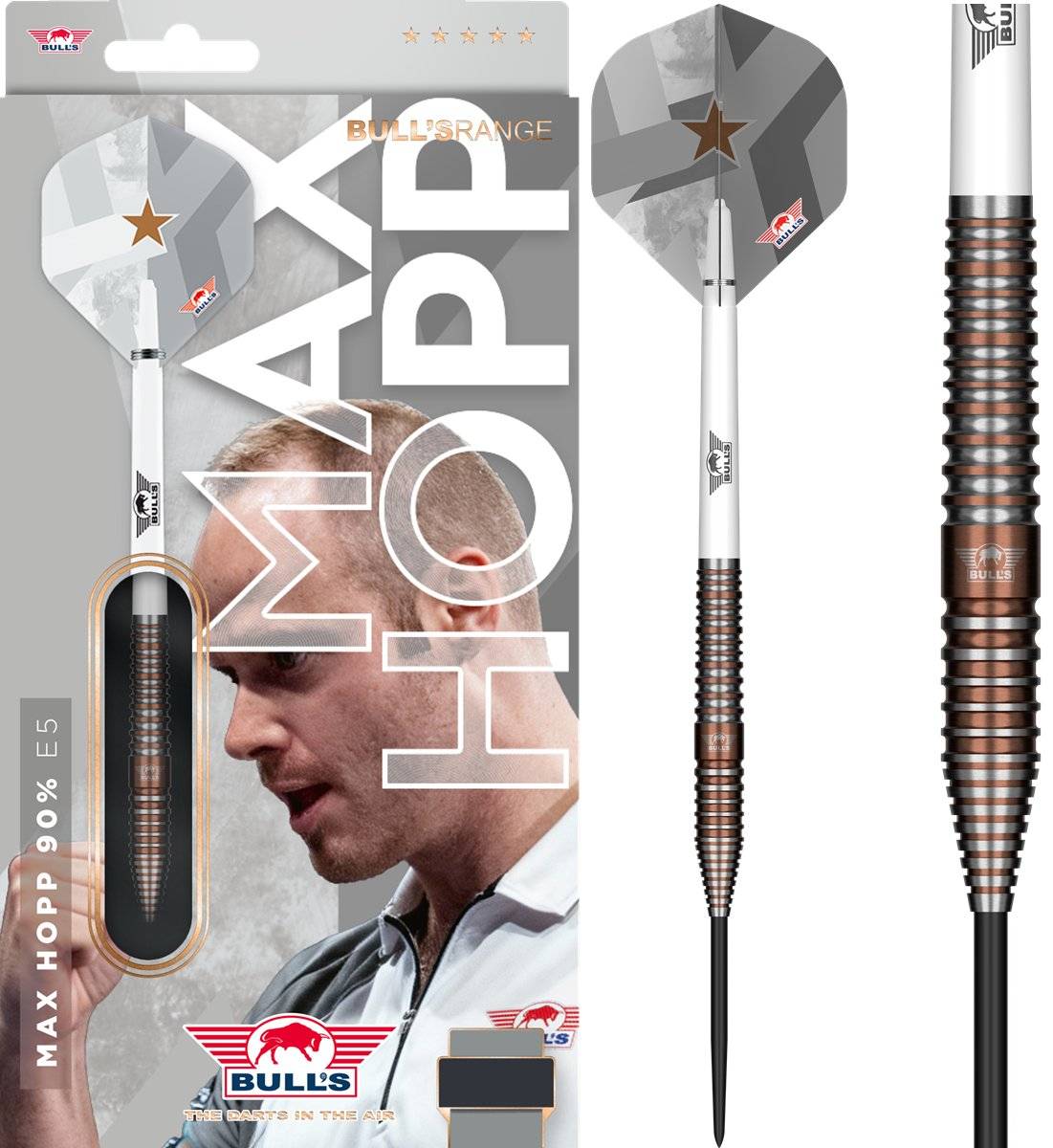 Bull´s Max Hopp E5 90% Steeldarts 22/23/24/25 Gramm Steeldarts