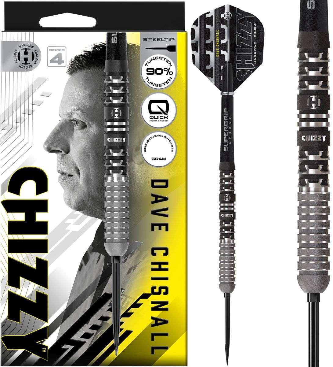 Harrows Dave Chizzy Chisnall G4 90% Steeldarts 22/23/24/26 Gramm Steeldarts