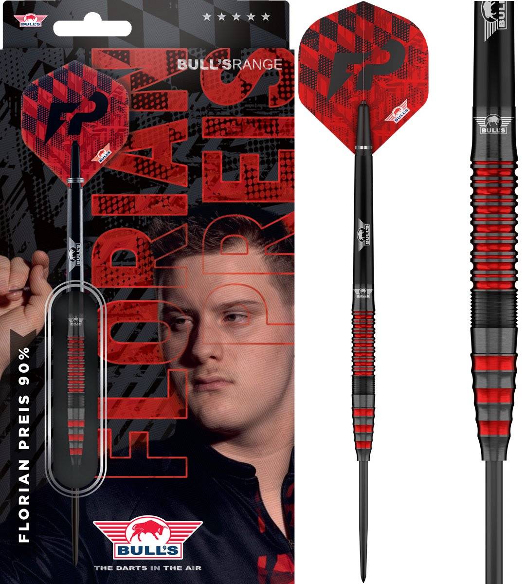 Bull´s Florian Preis 90% Steeldarts 20/23/25 Gramm Steeldarts