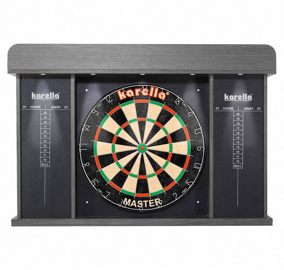 Dart-Cabinet  "Arena"  mit LED Beleuchtung Karella Cabinet