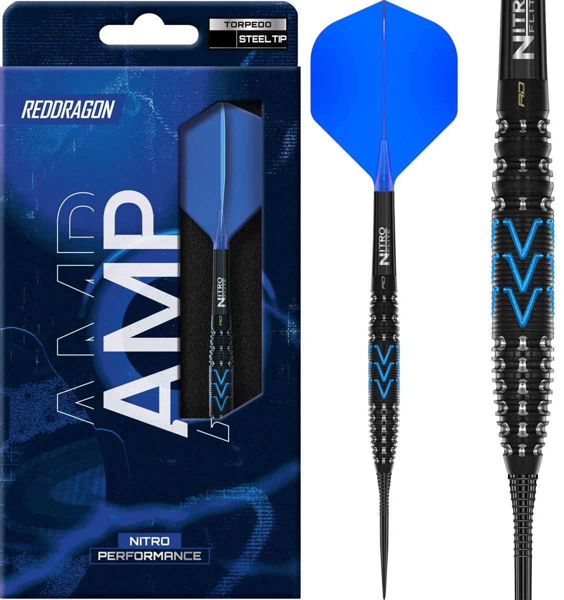 Reddragon Amp Torpedo 90% Steeldarts 24/26 Gramm Steeldarts