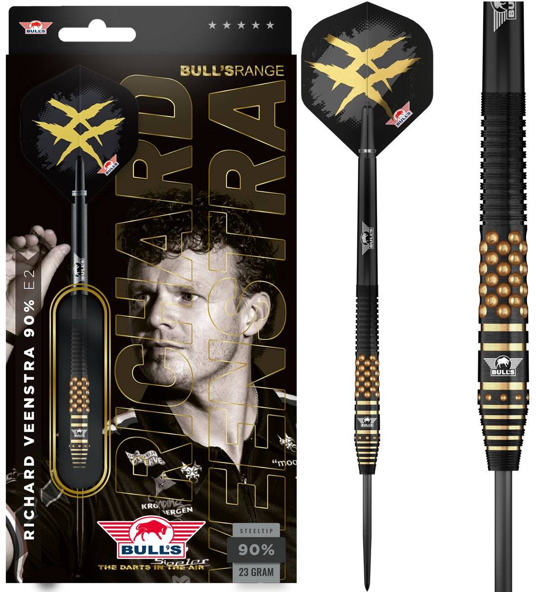 Bull´s Richard Veenstra E2 90% Steeldarts 23/25 Gramm Steeldarts